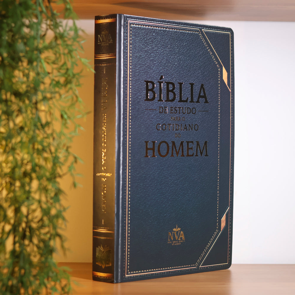 Bíblia de Estudo Para o Cotidiano do Homem | NVA | Full Collor | Capa Dura Preta