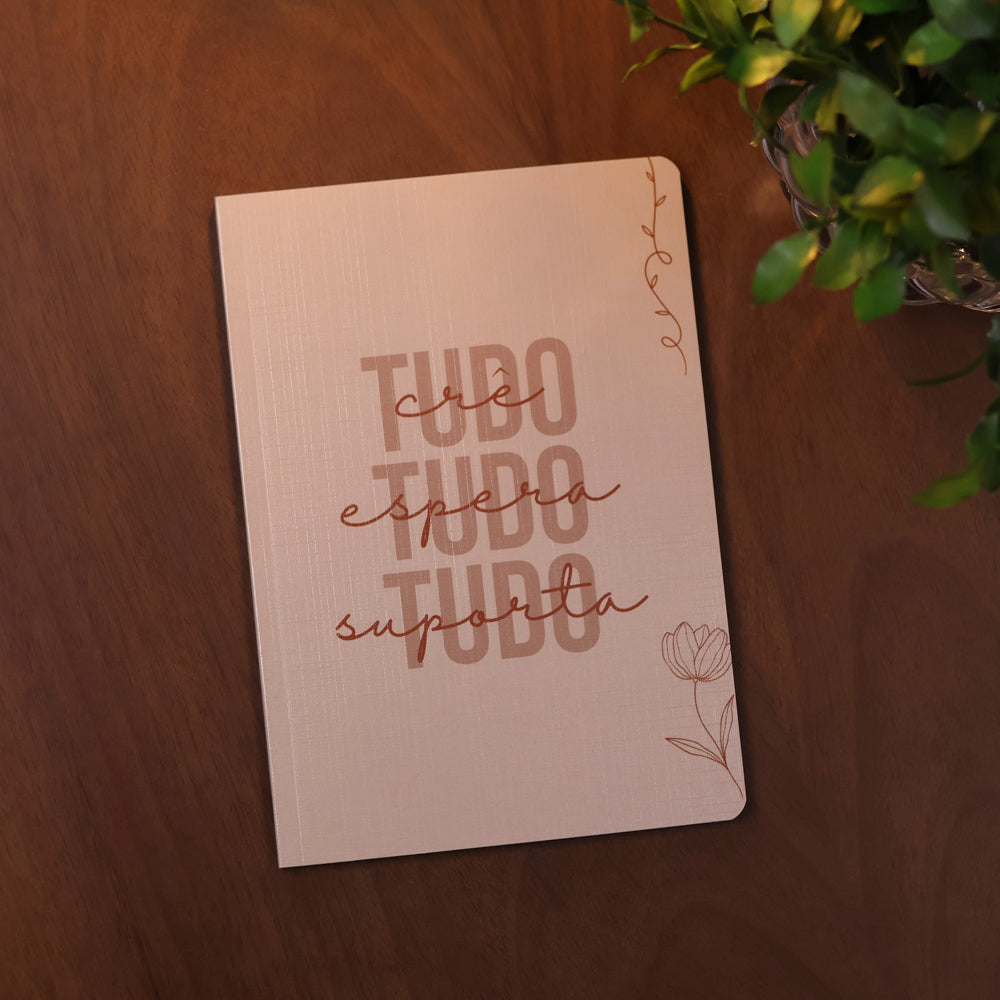 Livro Bloco de Anotações Tudo Crê | Capa Brochura