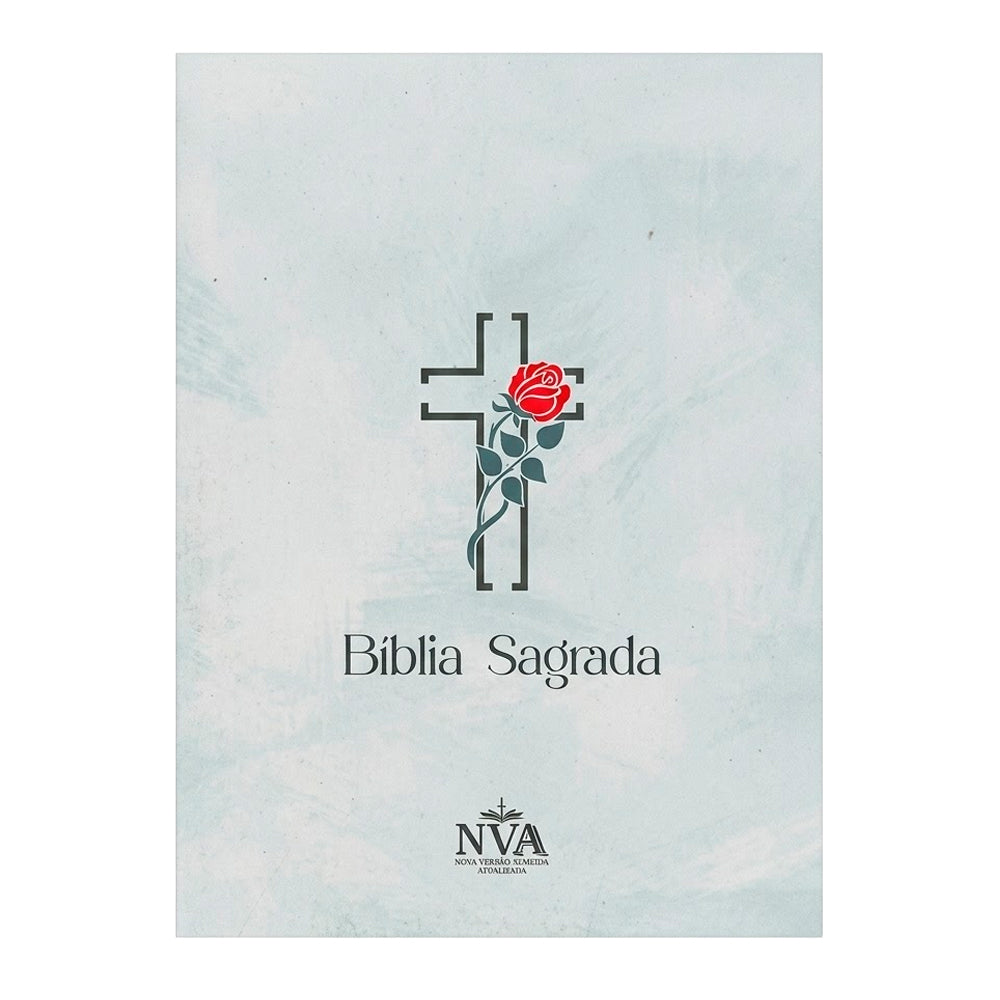 Bíblia Sagrada Cruz Verde | NVA | Full Color | Capa Brochura