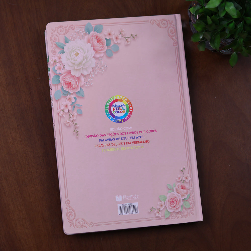 Bíblia de Estudo King James 1611 | KJA 400 Anos | Full Collor | Capa Dura Rosa Bebê