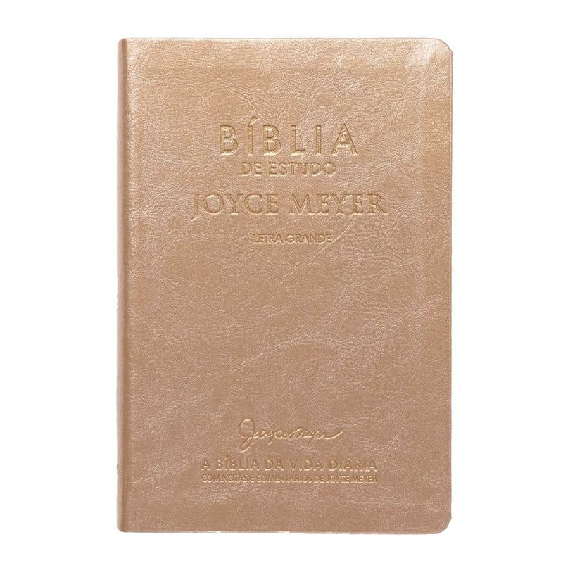 Bíblia De Estudo Joyce Meyer | NVI | Letra Média | Capa Dourada