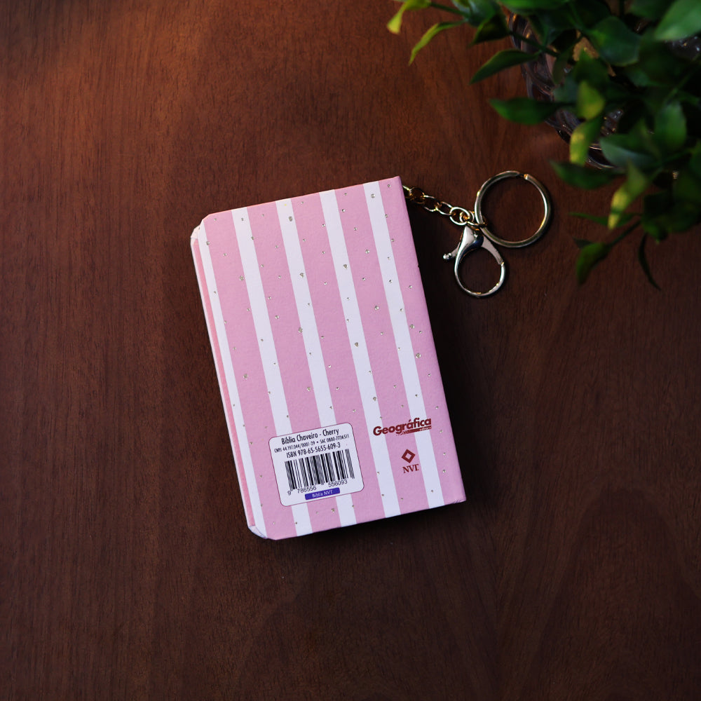 Bíblia Chaveiro Cherry | NVT | Capa Dura