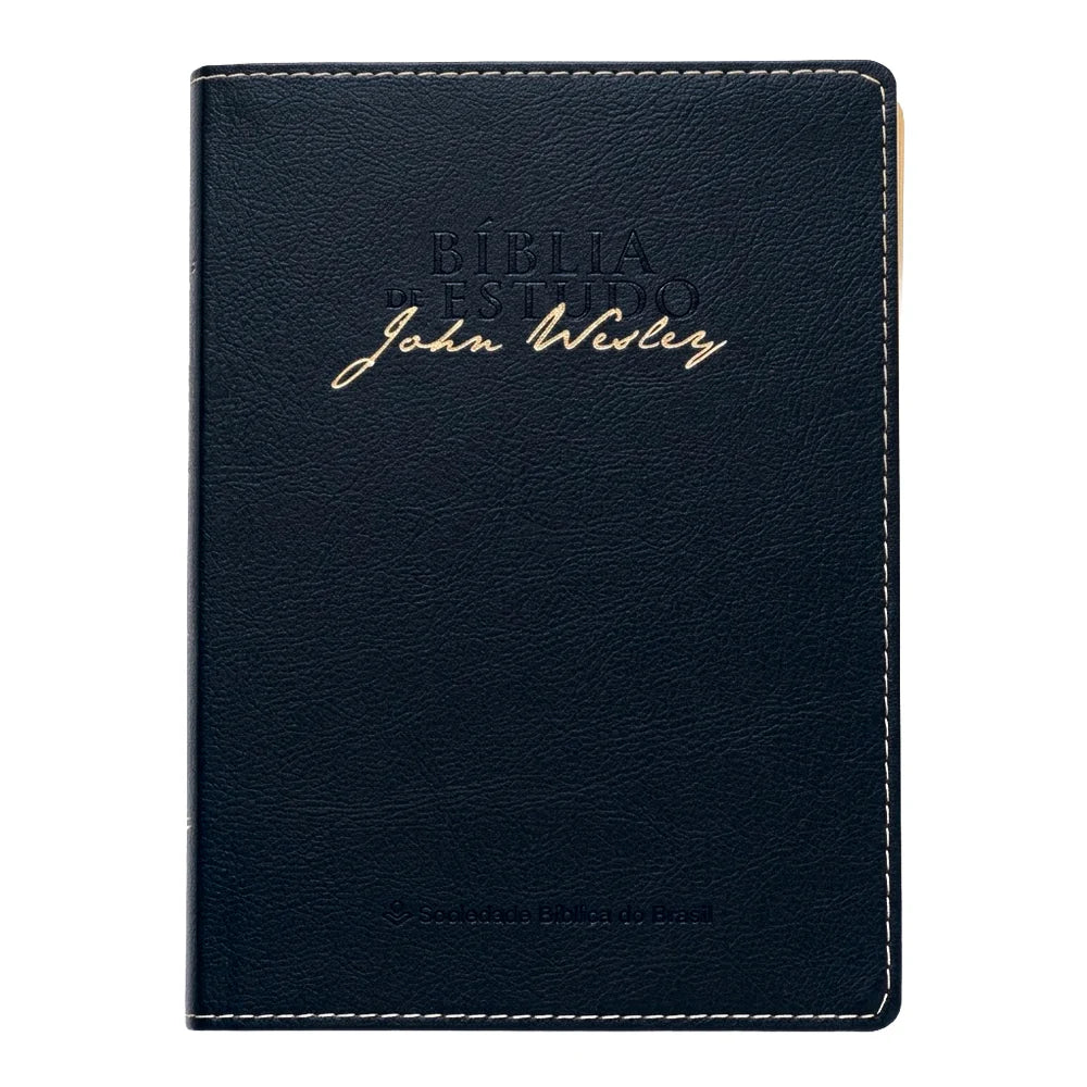 Bíblia de Estudo John Wesley | NAA | Azul