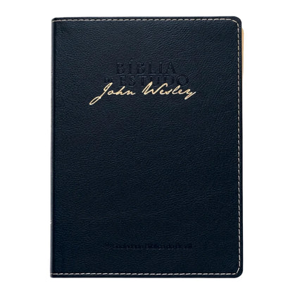 Bíblia de Estudo John Wesley | NAA | Azul