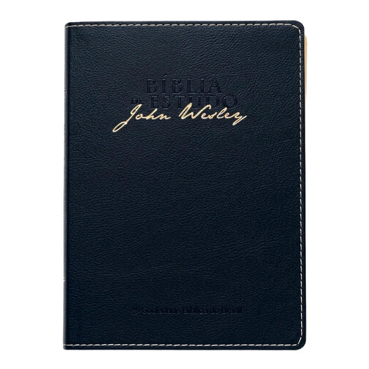 Bíblia de Estudo John Wesley | NAA | Azul