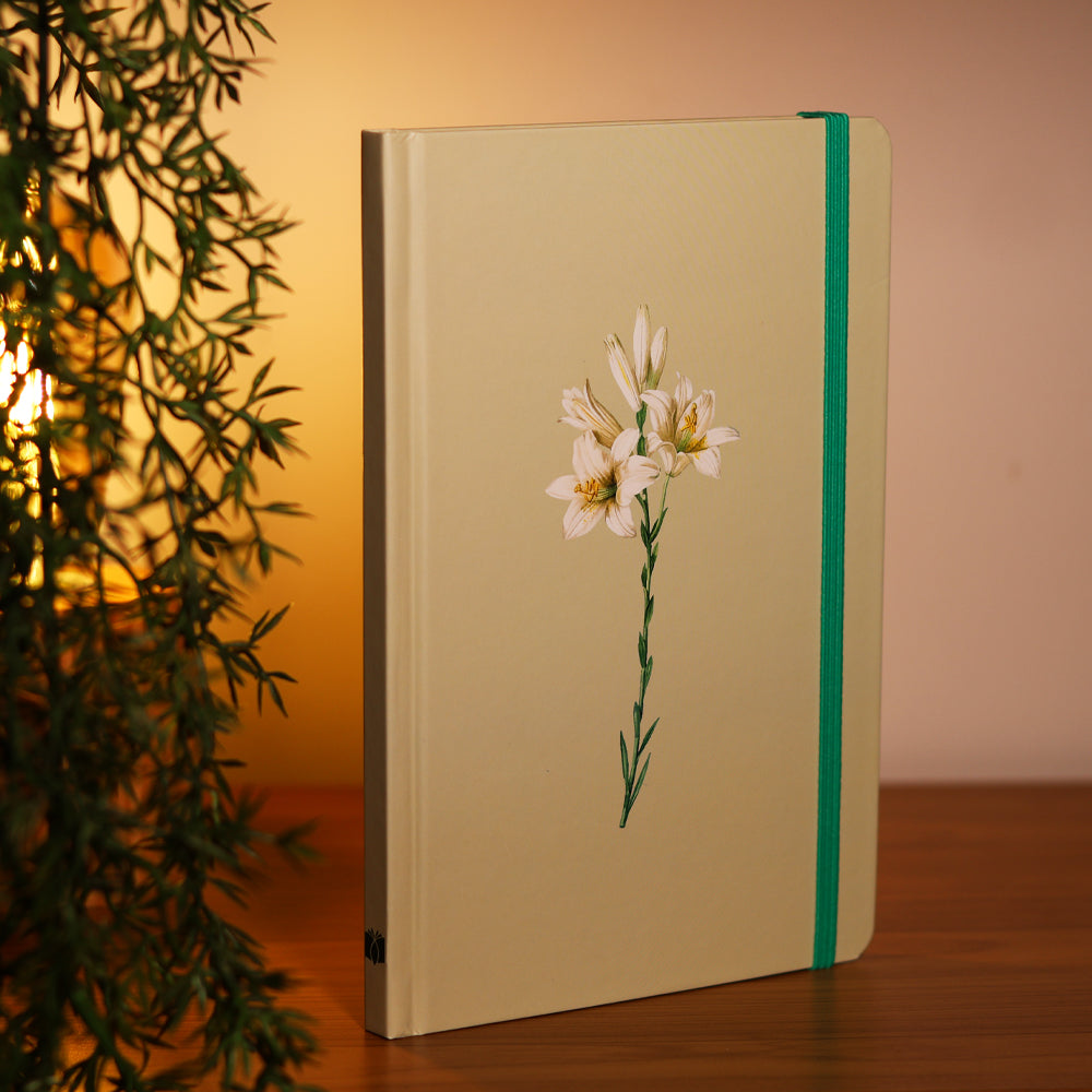 Caderno Moleskine | Com Pauta | Lírios